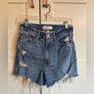 Abercrombie & Fitch The Mom Short High Rise 4 inch Size 2 or Size 26 Curve Love